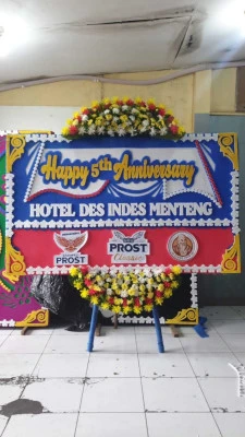 Papan Bunga di Terminal Bandar Lampung